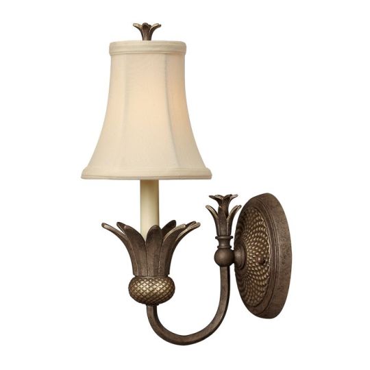 Hinkley Lighting Plantation 1 Light Wall Light - Pearl Bronze