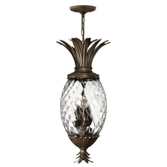 Hinkley Lighting Plantation 4 Light Pentant - Pearl Bronze