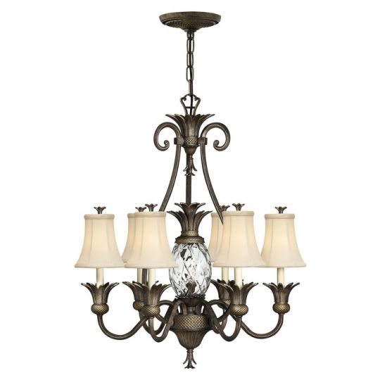 Hinkley Lighting Plantation 7 Light Chandelier - Pearl Bronze