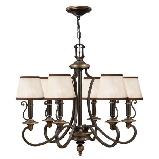 Hinkley Plymouth 6 Light Chandelier HK-PLYMOUTH6