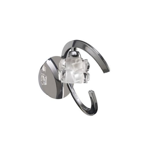 Mantra Ice Wall Lamp Switched 1 Light G9 ECO Polished Chrome