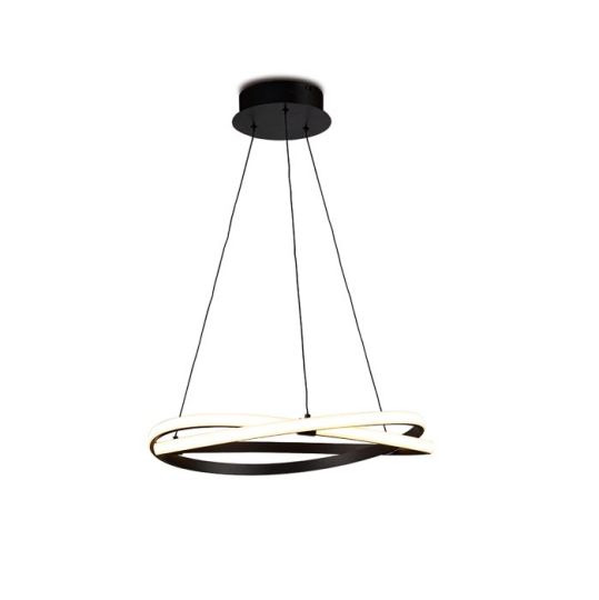 Mantra Infinity Brown Oxide Dimmable Pendant 42W LED 2800K 3400lm Brown Oxide/White Acrylic 3yrs Warranty