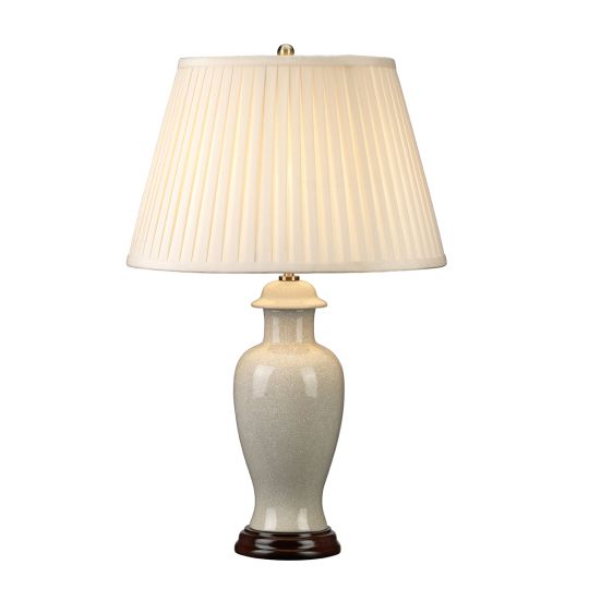 Elstead Lighting Ivory Crackle 1 Light Small Table Lamp IVORY-CRA-SM-TL