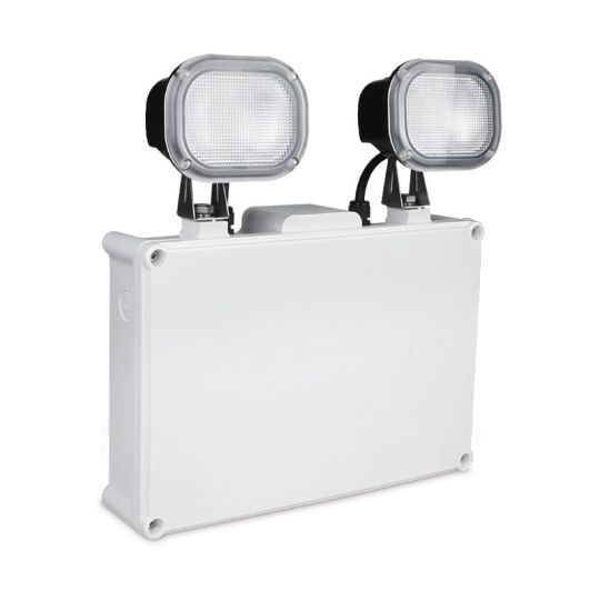 Kosnic Orda Surface Mounted 7W LED IP65 Non-Maintained Twin-Spot Emergency Lighting (KEML07TS1)