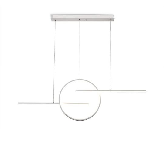 Mantra Kitesurf Centre Loop Linear Pendant 50W LED 3000K 4000lm White 3yrs Warranty