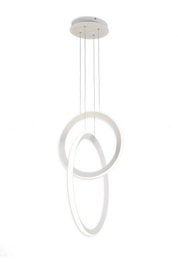 Mantra Kitesurf Double Loop Pendant 48W LED 3000K 3840lm White 3yrs Warranty