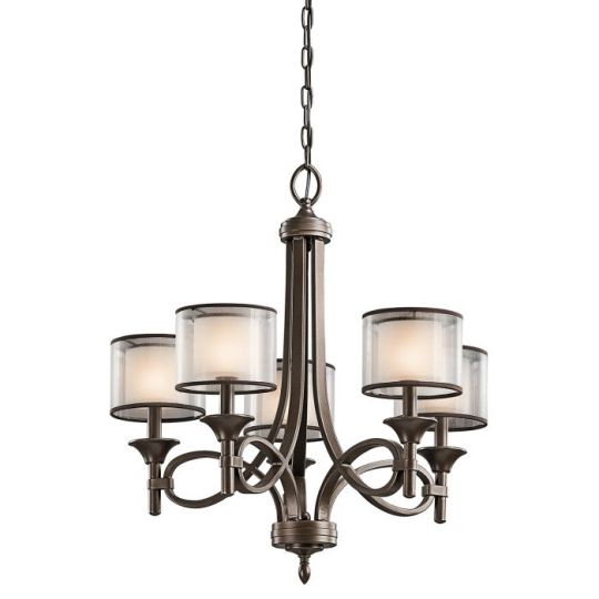 Kichler Lacey 5 Light Chandelier - Mission Bronze