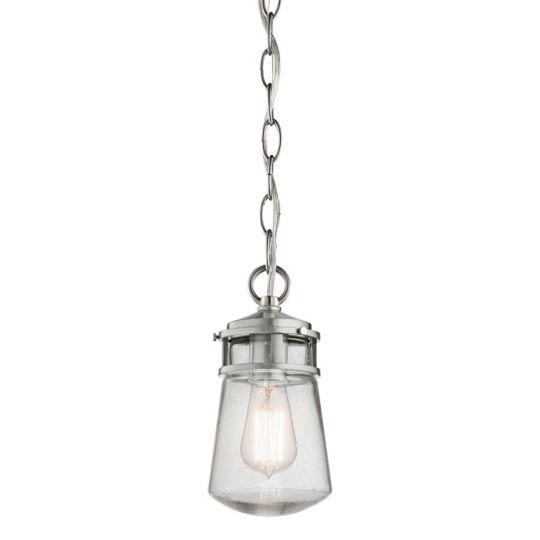 Kichler Lyndon 1 Light Small Chain Lantern - Brushed Aluminium