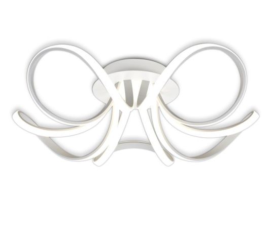 Mantra Knot Blanco Ceiling 74cm Round 5 Looped Arms 60W LED 2800K 4800lm Dimmable White/Frosted Acrylic 3yrs Warranty