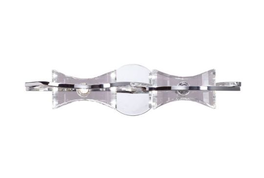 Mantra Kromo Wall Lamp Switched 2 Light G9 Polished Chrome