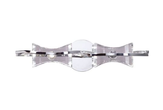 Mantra Kromo Wall Lamp Switched 2 Light G9 Polished Chrome