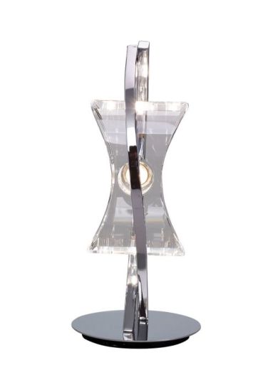 Mantra Kromo Table Lamp 1 Light G9 Looped Frame Polished Chrome