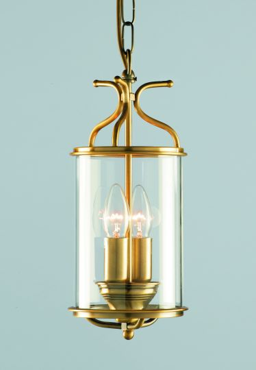 Impex Lighting - BLOWN GLASS LANTERN - ANTIQUE BRASS