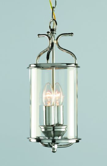 Impex Lighting - BLOWN GLASS LANTERN - CHROME