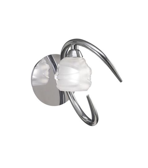 Mantra Loop Wall Lamp Switched 1 Light G9 ECO Polished Chrome