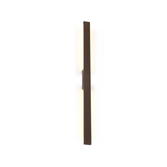 Mantra Lotus 1.2m Wall Lamp 18W LED 3000K 1900lm IP54 Rust Brown 3yrs Warranty