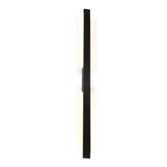 Mantra Lotus 1.4m Wall Lamp 24W LED 3000K 2300lm IP54 Black 3yrs Warranty