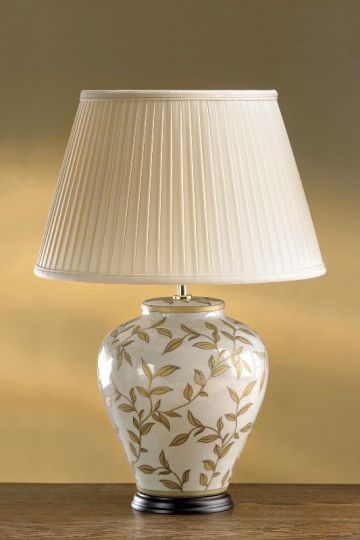 Luis Collection LUI/LEAVES BR/GL Brown/Gold Leaves Table Lamp
