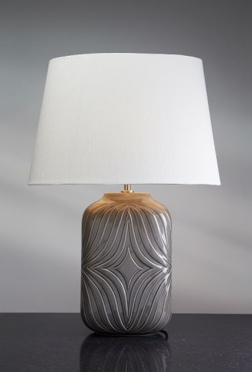 Luis Collection LUI/MUSE GREY Muse Grey Table Lamp 