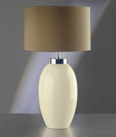 Luis Collection LUI/VICTOR LG CR Victor Large Cream Table Lamp