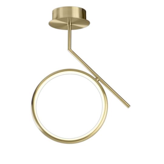Mantra Olimpia Ceiling 20W LED 3000K 1500lm IP20 Satin Gold 3yrs Warranty