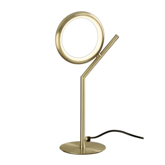 Mantra Olimpia Table Lamp 8W LED 3000K 600lm IP20 Satin Gold 3yrs Warranty