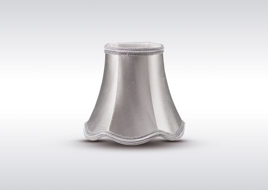 Diyas ILS10614 Onida Clip-On Fabric Shade Silver 70/130mm x 120mm