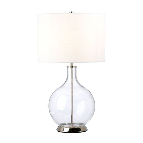 Elstead Lighting Orb 1 Light Table Lamp (Complete With White Shade)