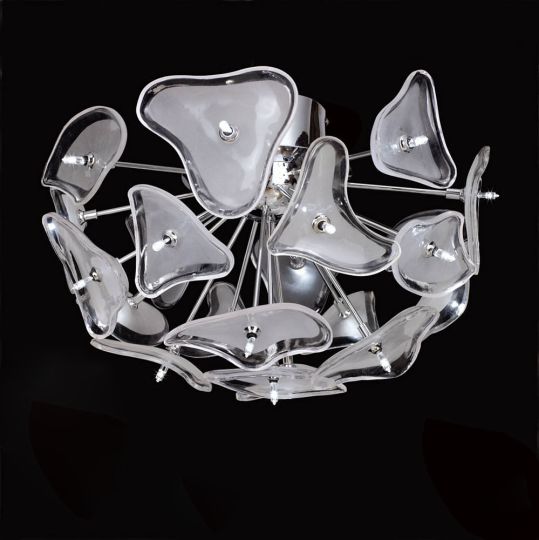 Mantra M0591 Otto Ceiling 21 Light G4 Polished Chrome/Frosted Glass