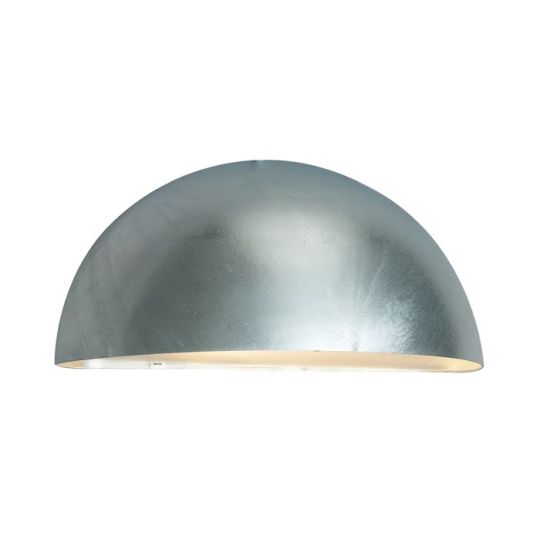 Norlys Paris 1 Light Wall Lantern - Galvanised 