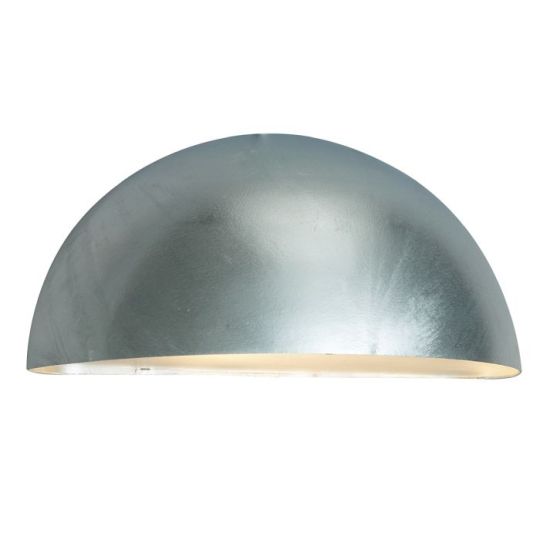Norlys Paris 1 Light Large Wall Lantern - Galvanised