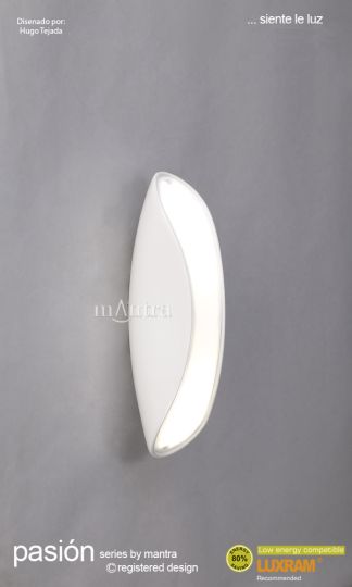 Mantra Lighting M1943 - Pasion Wall Lamp 2 Light White