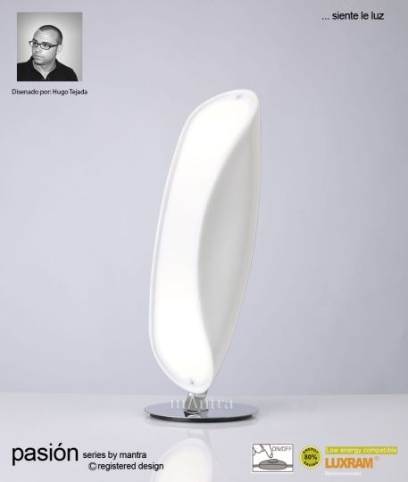 Mantra Lighting M1945 - Pasion Table Lamp 2 Light White