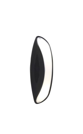 Mantra Pasion Wall Lamp 2 Light E27 Gloss Black/White Acrylic/Polished Chrome CFL Lamps INCLUDED