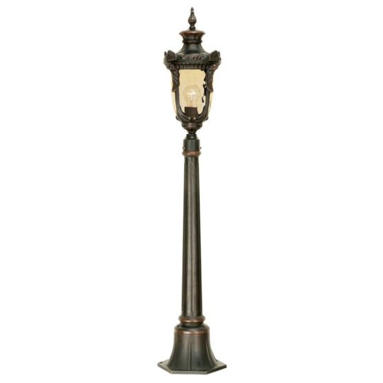 Elstead Lighting Philadelphia 1 Light Medium Pillar - Old Bronze