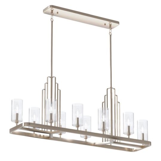 Kichler Kimrose 10 Light Linear Chandelier 