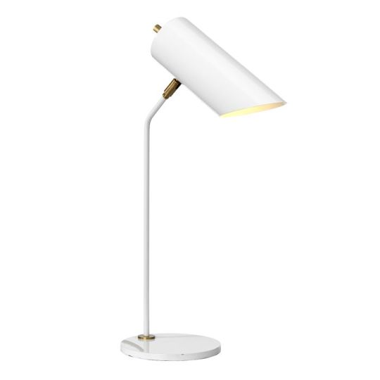 Elstead Lighting Quinto 1 Light Table Lamp - White Aged Brass