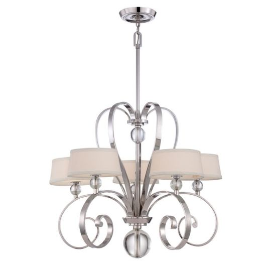 Quoizel Madison Manor 5 Light Chandelier - Imperial Silver