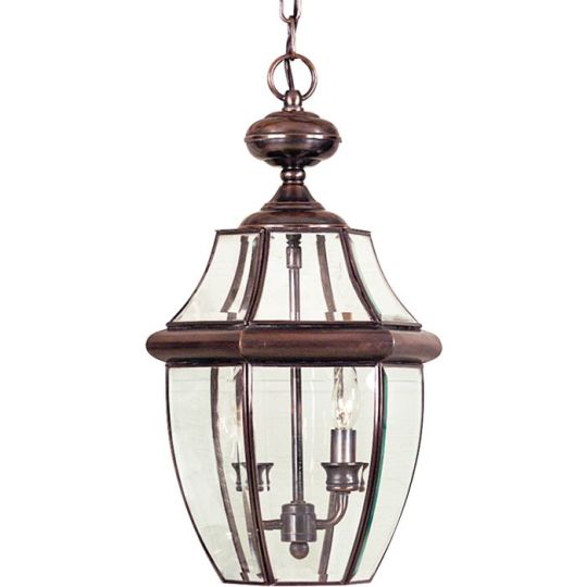 Quoizel Newbury 2 Light Large Chain Lantern - Aged Copper