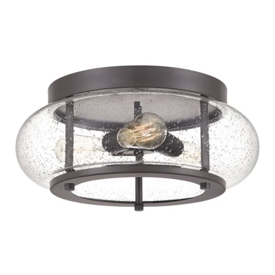 Quoizel Trilogy 3 Light Flush Mount - Old Bronze