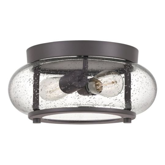 Quoizel Trilogy 2 Light Flush Mount - Old Bronze