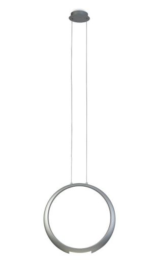Mantra Ring Pendant 50cm Round 23W LED 3000K 1600lm Silver 5yrs Warranty