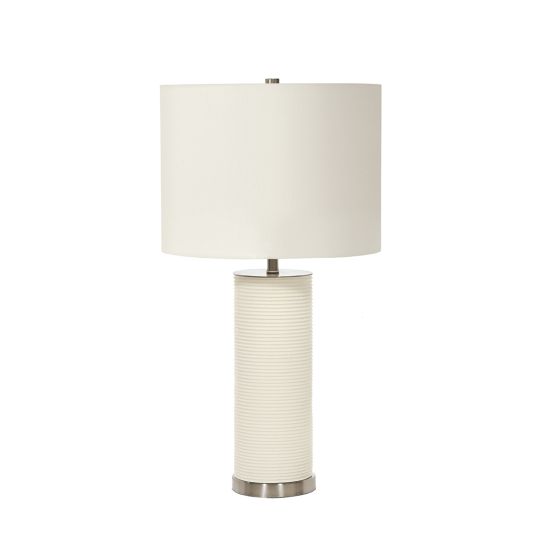 Elstead Lighting Ripple 1 Light Table Lamp - White RIPPLE-TL-WHT