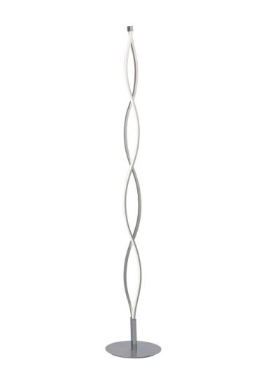 Mantra Sahara Floor Lamp 21W LED 3000K 1470lm Silver/Frosted Acrylic/Polished Chrome 3yrs Warranty