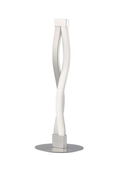 Mantra Sahara Table Lamp 6W LED 3000K 420lm Silver/Frosted Acrylic/Polished Chrome 3yrs Warranty