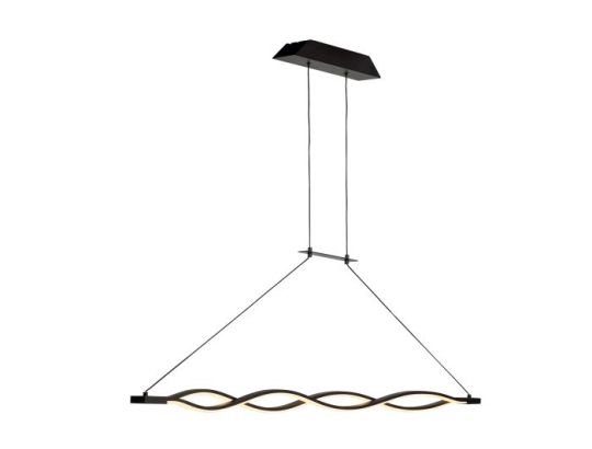 Mantra Sahara Linear Pendant 36W LED 2800K 2520lm Dimmable Frosted Acrylic Brown Oxide 3yrs Warranty