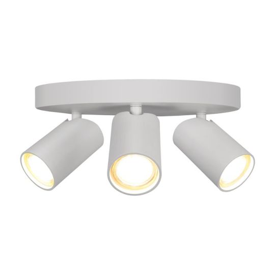 Mantra Sal Round 3 Light Spotlight GU10 Matt White