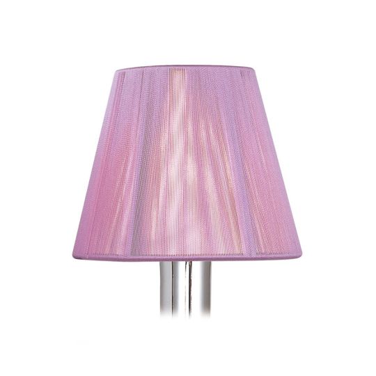 Mantra Lighting - 13cm Silk String Clip On Shade Lilac Pink - MS006