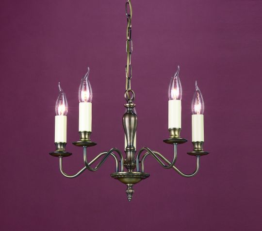 Impex Lighting - Georgian 5lt Light Bronze