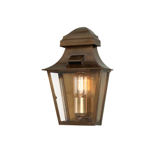 Elstead Lighting St Pauls 1 Light Brass Wall Lantern